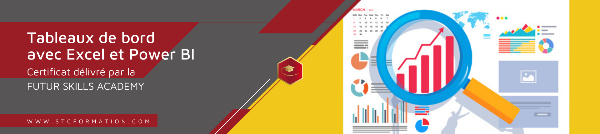 Tableaux de bord avec Excel et Power BI, stcformation.com